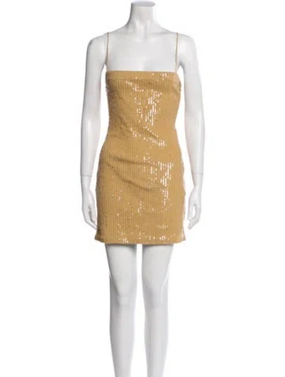 Pre-owned Retroféte Square Neckline Mini Dress W/ Tags In Neutral