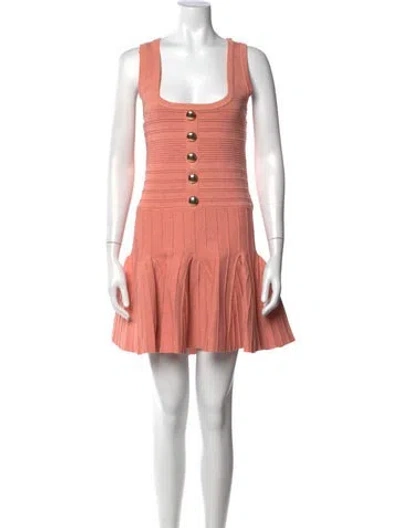 Pre-owned Retroféte Square Neckline Mini Dress W/ Tags In Pink
