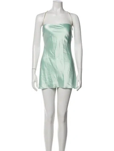 Pre-owned Retroféte Square Neckline Mini Dress W/ Tags In White