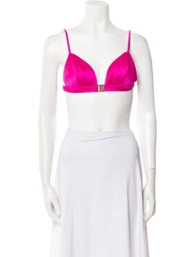 Pre-owned Retroféte Square Neckline Sleeveless Crop Top In Pink