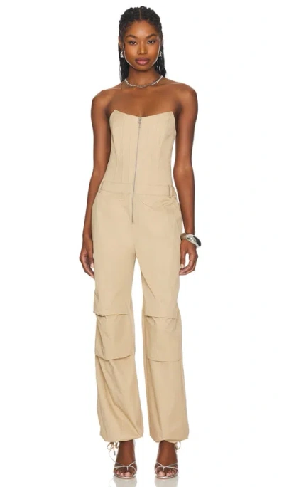 Retroféte Stana Jumpsuit In 沙色