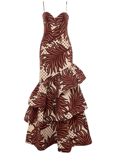 Retroféte Starla Maxi Dress In Brown