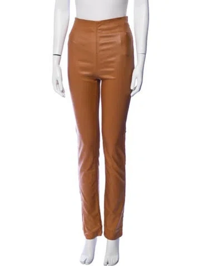 Pre-owned Retroféte Straight Leg Pants In Brown