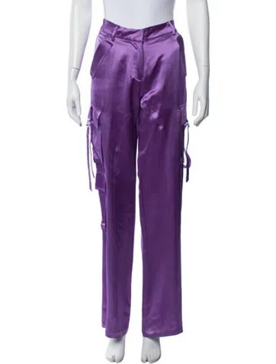 Pre-owned Retroféte Straight Leg Pants In Purple