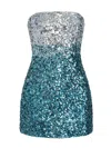 Retroféte Strapless A-line Minidress In Multi