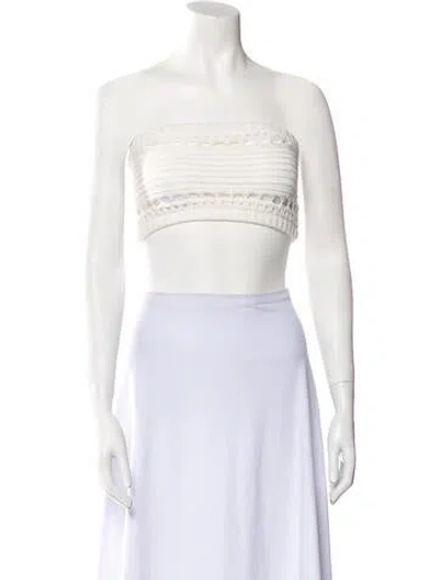 Pre-owned Retroféte Strapless Crop Top In Multi