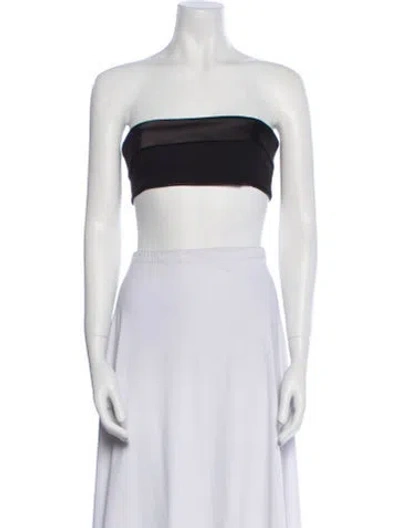 Pre-owned Retroféte Strapless Crop Top In Neutral