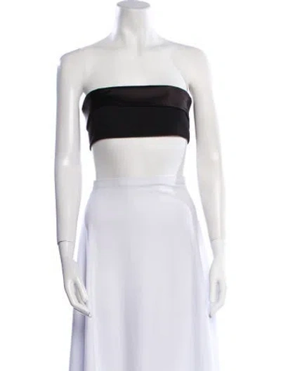 Pre-owned Retroféte Strapless Crop Top In Neutral