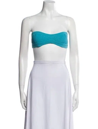 Pre-owned Retroféte Strapless Crop Top W/ Tags In Neutral