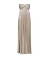 Retroféte Strapless-design Maxi Dress In Neutral