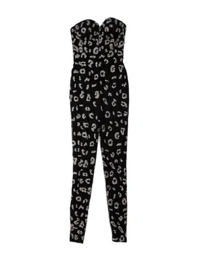 Pre-owned Retroféte Strapless Jumpsuit In Black