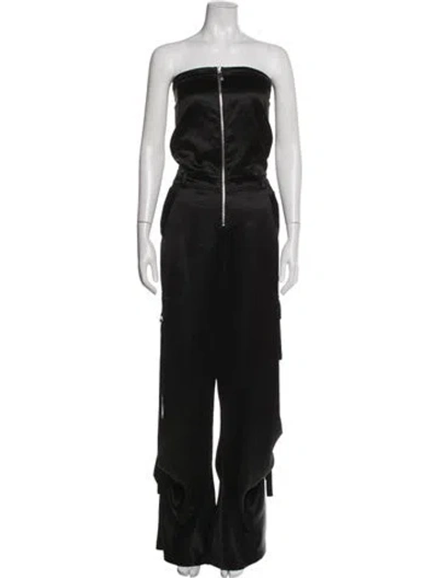 Pre-owned Retroféte Strapless Jumpsuit In Black