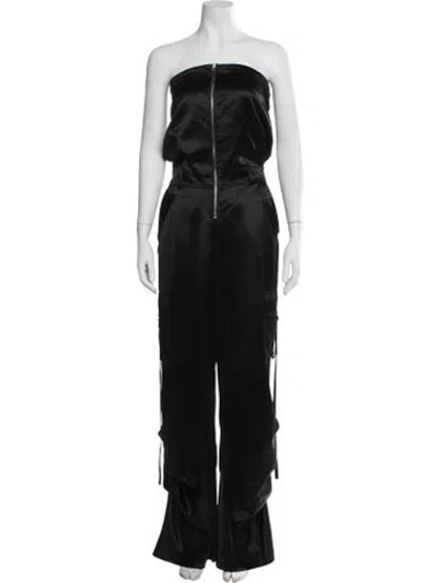 Pre-owned Retroféte Strapless Jumpsuit W/ Tags In Black