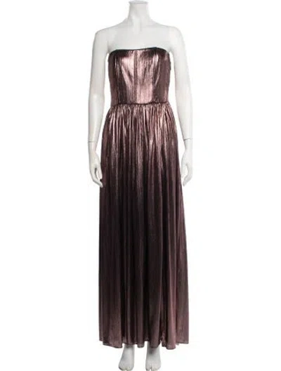 Pre-owned Retroféte Strapless Long Dress In Multi