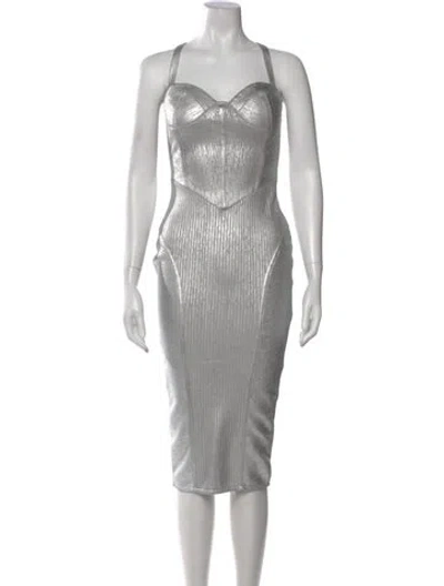 Pre-owned Retroféte Strapless Midi Length Dress