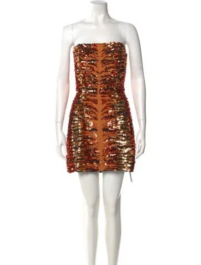 Pre-owned Retroféte Strapless Mini Dress In Black