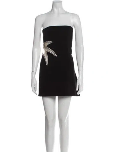 Pre-owned Retroféte Strapless Mini Dress In Black