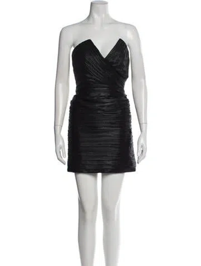 Pre-owned Retroféte Strapless Mini Dress In Gray
