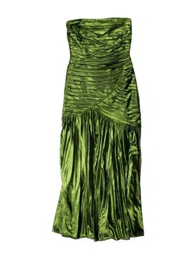 Pre-owned Retroféte Strapless Mini Dress In Green
