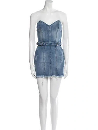 Pre-owned Retroféte Strapless Mini Dress In Multi