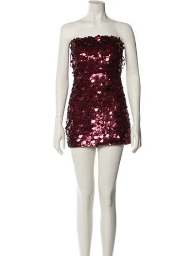 Pre-owned Retroféte Strapless Mini Dress In Multi