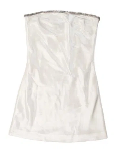 Pre-owned Retroféte Strapless Mini Dress In Neutral