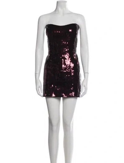 Pre-owned Retroféte Strapless Mini Dress In Pink