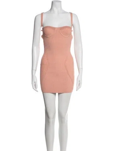 Pre-owned Retroféte Strapless Mini Dress In Pink