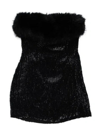 Pre-owned Retroféte Strapless Mini Dress W/ Tags In Black