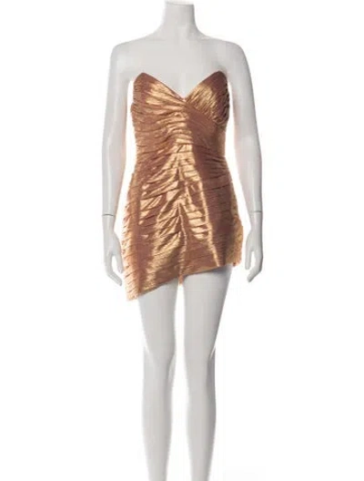 Pre-owned Retroféte Strapless Mini Dress W/ Tags In Multicolor