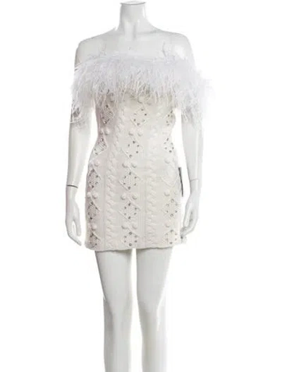 Pre-owned Retroféte Strapless Mini Dress W/ Tags In Neutral