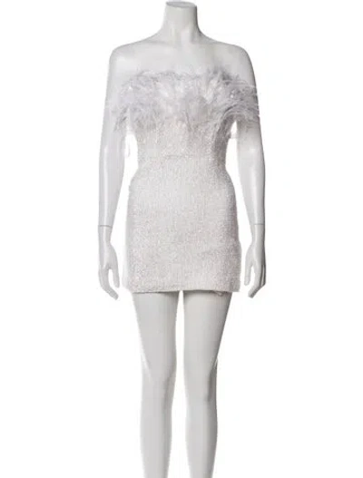 Pre-owned Retroféte Strapless Mini Dress W/ Tags In White