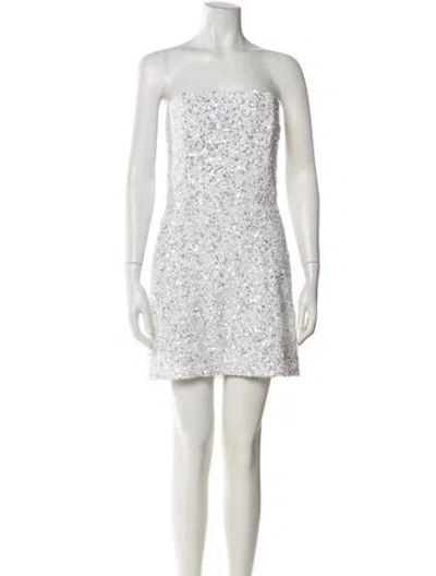 Pre-owned Retroféte Strapless Mini Dress In White