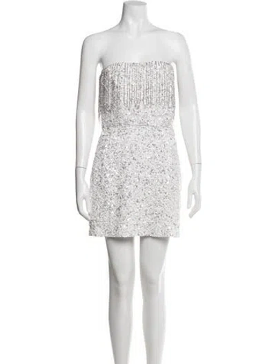 Pre-owned Retroféte Strapless Mini Dress In White