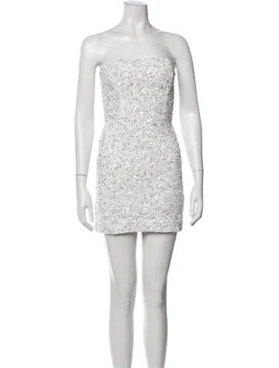 Pre-owned Retroféte Strapless Mini Dress In White