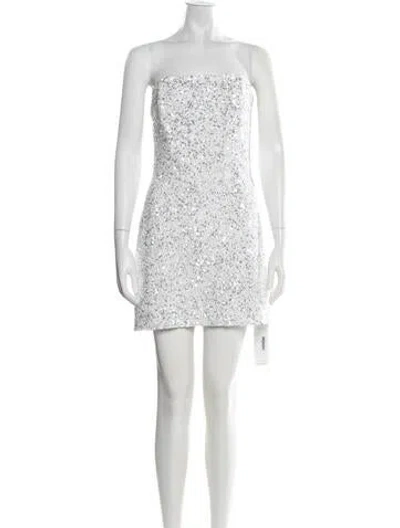Pre-owned Retroféte Strapless Mini Dress In White