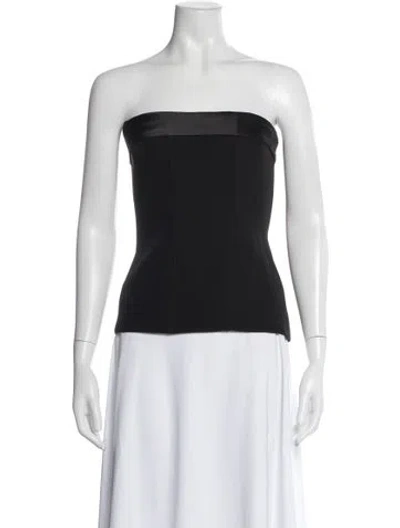 Pre-owned Retroféte Strapless Top In Black