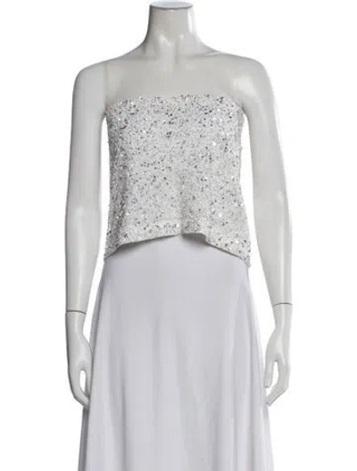 Pre-owned Retroféte Strapless Top In Neutral