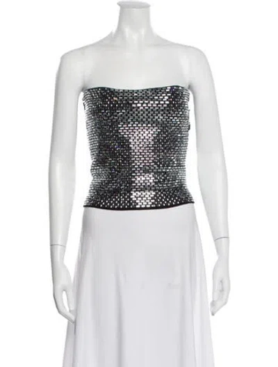 Pre-owned Retroféte Strapless Top W/ Tags In Gray