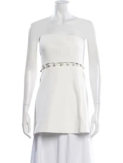 Pre-owned Retroféte Strapless Top In White