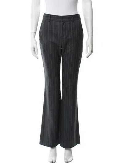 Pre-owned Retroféte Striped Flared Pants In Grey
