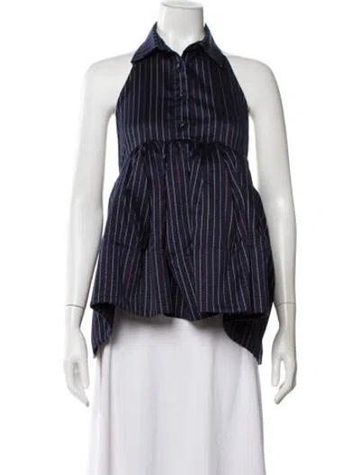 Pre-owned Retroféte Striped Halterneck Top In Multi