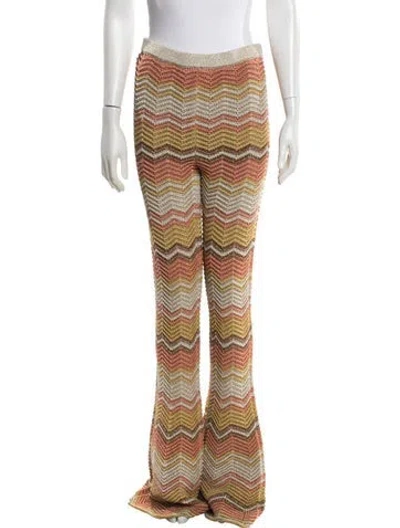Pre-owned Retroféte Striped Wide Leg Pants In Multi