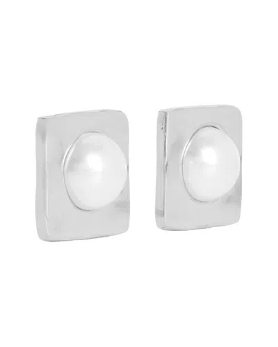 Retroféte Stud Earrings In Silver