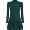 Retroféte Sydonie Knit Dress Metallic Pine In Metallic Pine