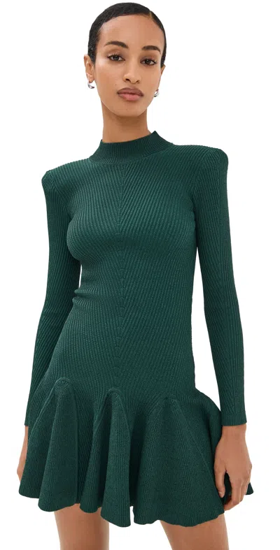 Retroféte Sydonie Knit Dress Metallic Pine