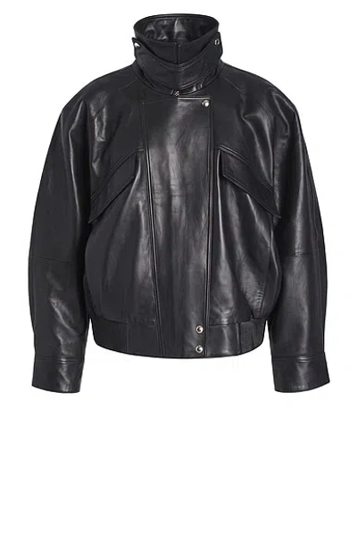 Retroféte Sylvana Leather Jacket In Black