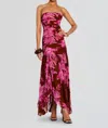 Retroféte Teryn Dress In Camellia Reverie In Multi