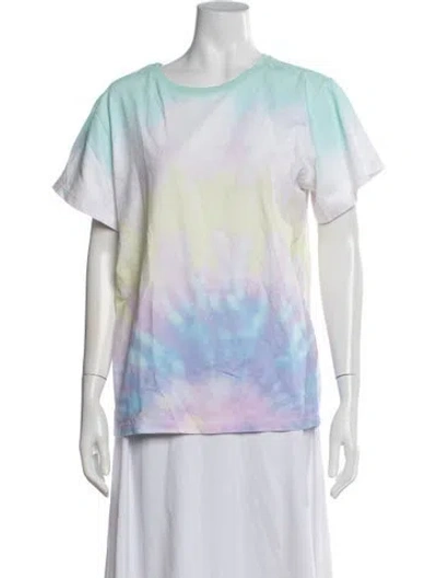 Pre-owned Retroféte Tie-dye Print Crew Neck T-shirt In Blue