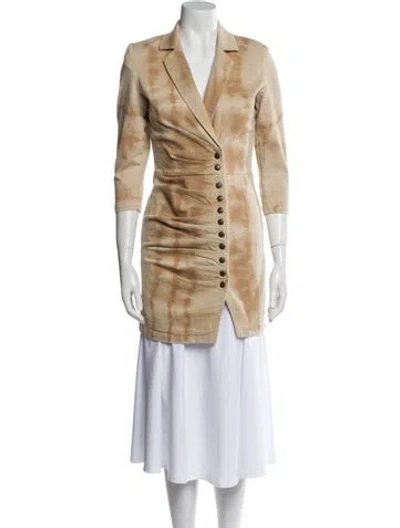 Pre-owned Retroféte Tie-dye Print Jacket In Neutral